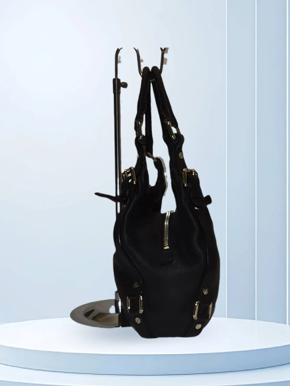 Michael Kors Bedford Black Leather Hobo Bag